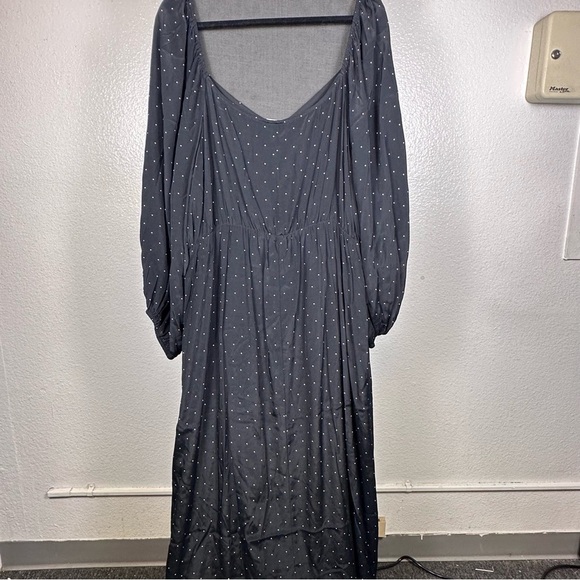 a new day Black Long Sleeve Dress with White Dots - Picture 4 of 8